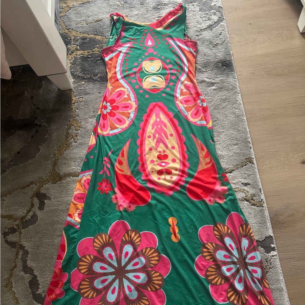 Colorful Floral Maxi Dress